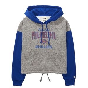 Tailgate Philadelphia Phillies Colorblock Cropped Hoodie